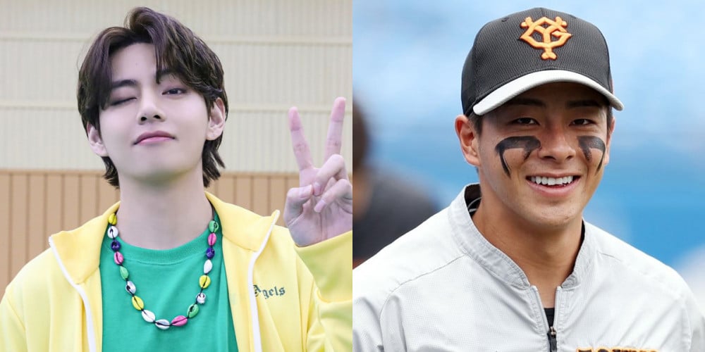 Японский бейсболист привлек внимание своим сходством с Ви из BTS