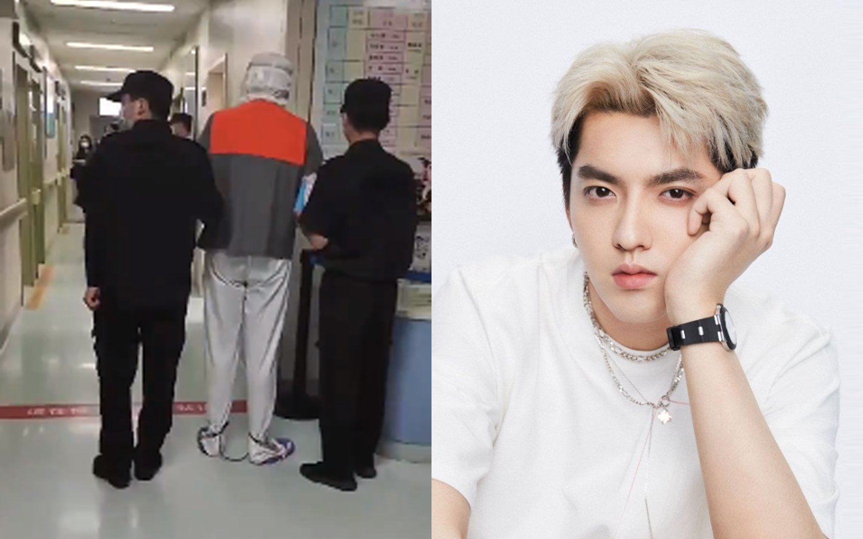 Kris Wu is rumored to be seen at a hospital allegedly getting tested