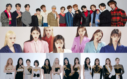 KINGDOM, LOONA, Oh My Girl, Seventeen