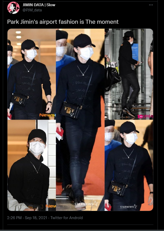 BTS's Jimin makes buzz with his all-black Louis Vuitton look