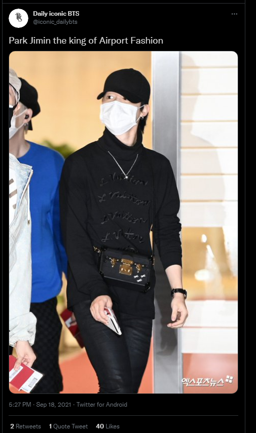 airport bts louis vuitton bag