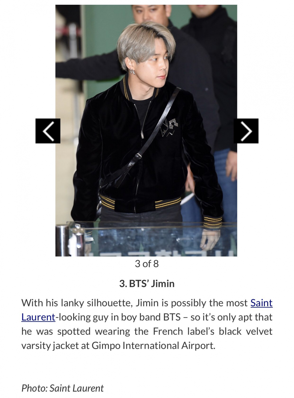 BTS Jimin airport fashion from March 28, 2022 : Louis Vuitton jacket and  more - THEKRAD