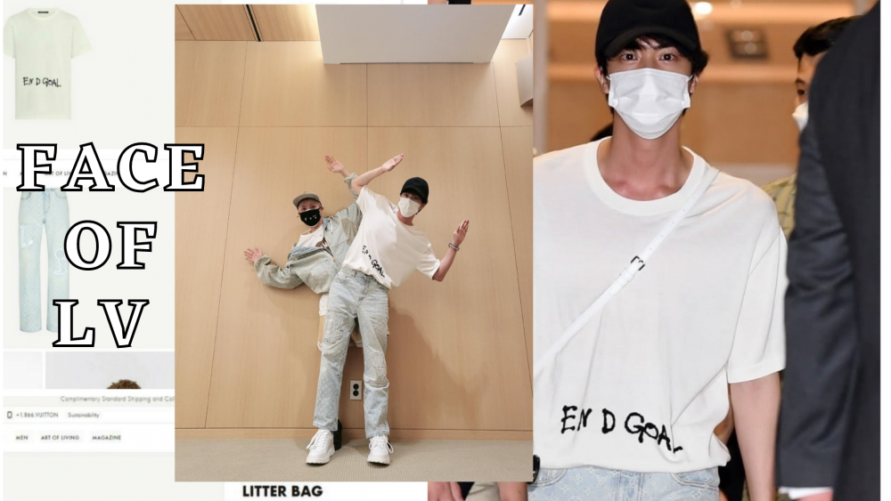 JIN in this louis vuitton shirt - BTS - One Love for BTS