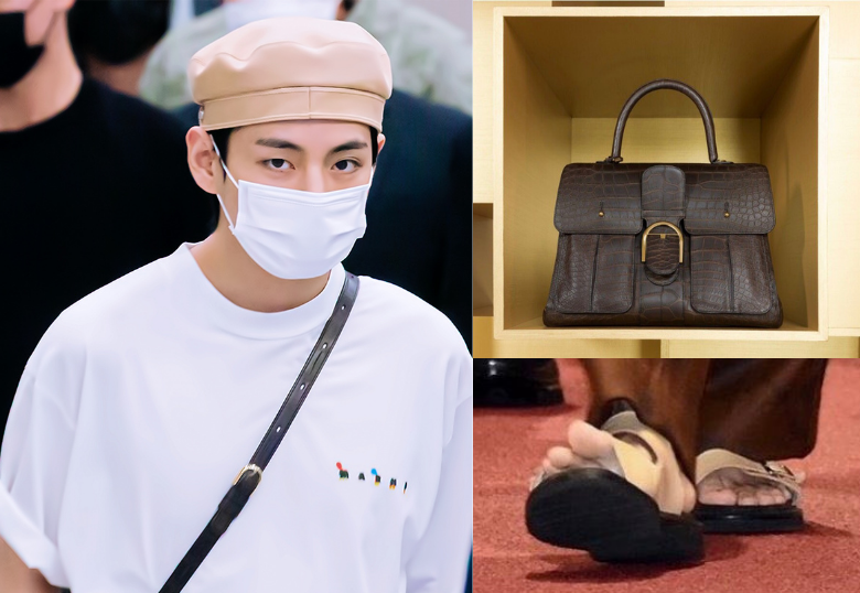 BTS's V receives media attention for his $50,000 luxury bag and his  toes?