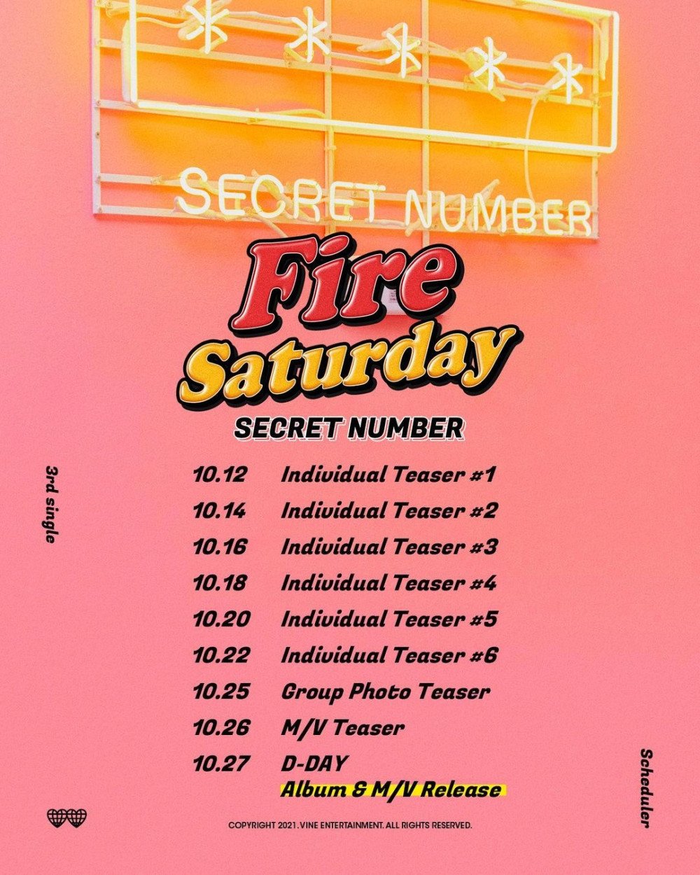 [Камбэк] Secret Number сингл-альбом «Fire Saturday»: музыкальный клип (перфоманс-версия)