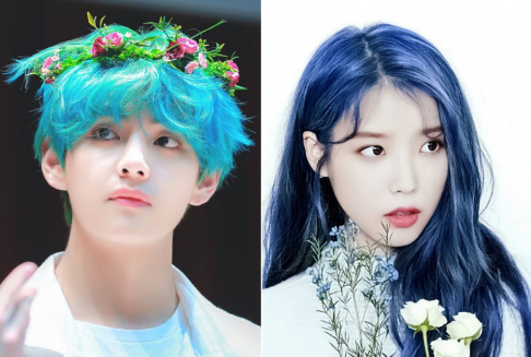 BTS, V, SUGA, IU