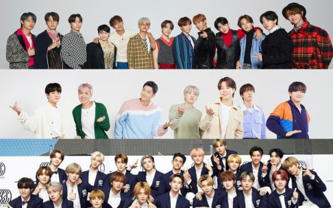 ATEEZ, Lisa, BTS, ENHYPEN, EXO, Baekhyun, NCT, NCT 127, NCT Dream, Seventeen, Stray Kids, The Boyz, TXT