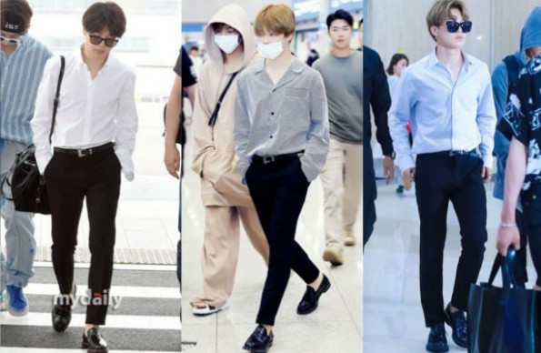 SO WE'RE GETTING BTS AIRPORT FASHION BACK? 🤩🤯 I MISS BTS' Airport fashion  so much!! . . . . . . . . . . . . . #jimin #jin #jungkook #v…