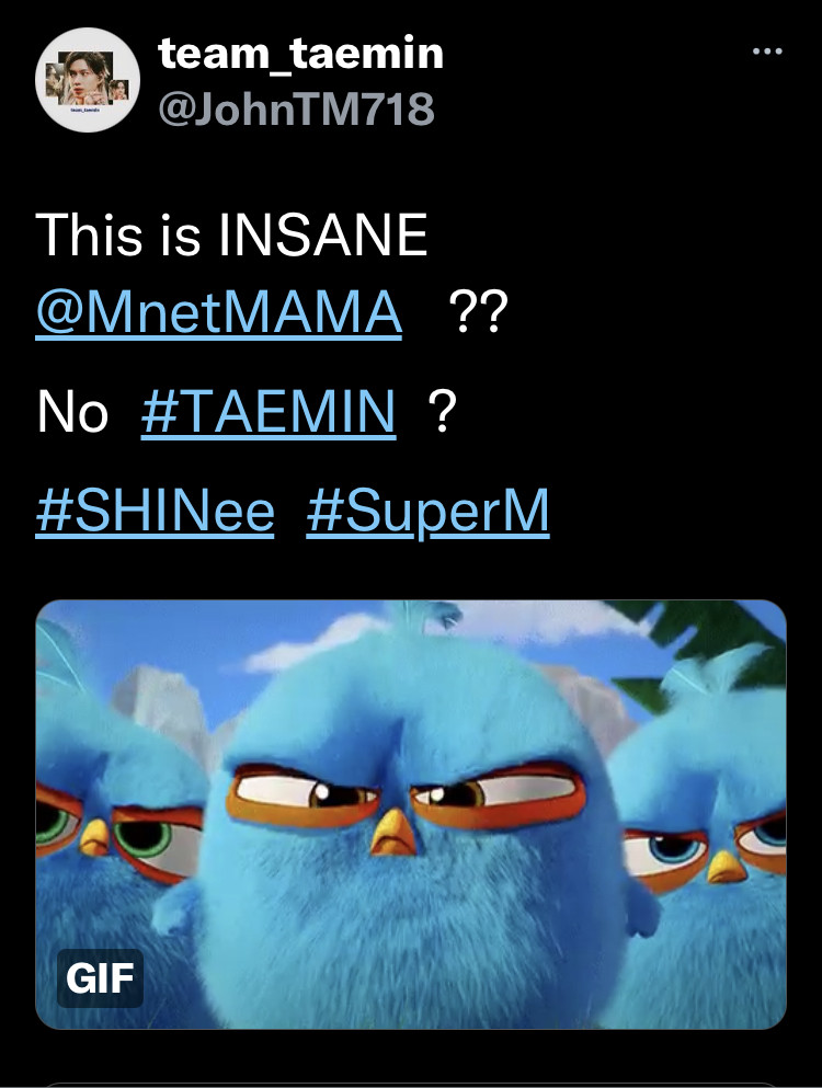 Тэмин SHINee в тренде Twitter после объявления номинантов 2021 MAMA (Mnet Asian Music Awards)