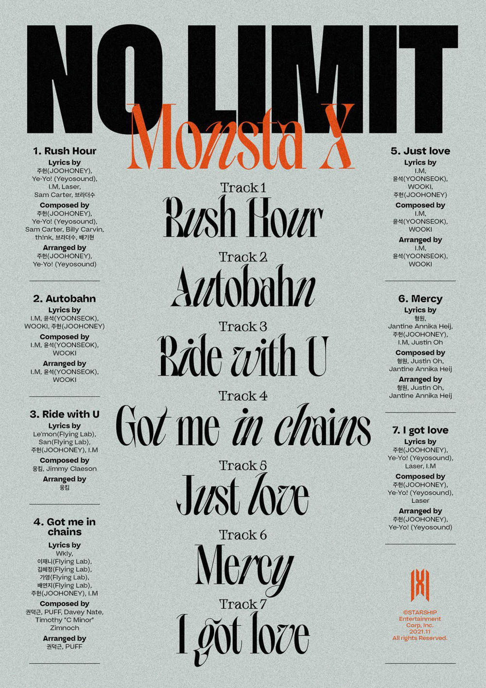 [Камбэк] MONSTA X альбом «No Limit»: музыкальный клип (перфоманс-версия)