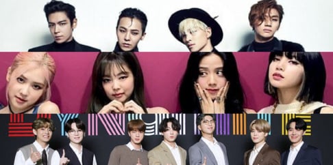 Big Bang, BLACKPINK, BTS