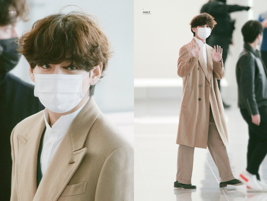 Fashion King Taehyung' trends as BTS's V appears classy & chic at the  airport