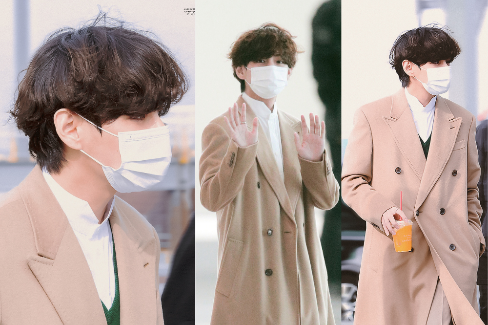 Fashion King Taehyung' trends as BTS's V appears classy & chic at the  airport