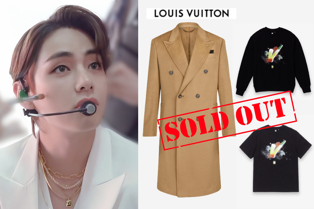 bts v wearing louis vuitton