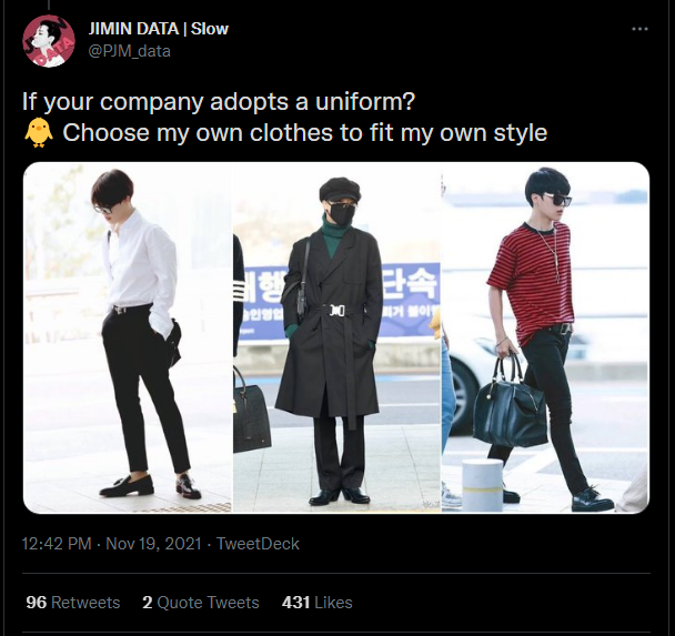 Модный образ Чимина из BTS в аэропорту Лос-Анджелес привлек внимание различных СМИ, так же он входит в число "32 знаменитостей, которые заставят вас пожалеть, что вы не Весы"