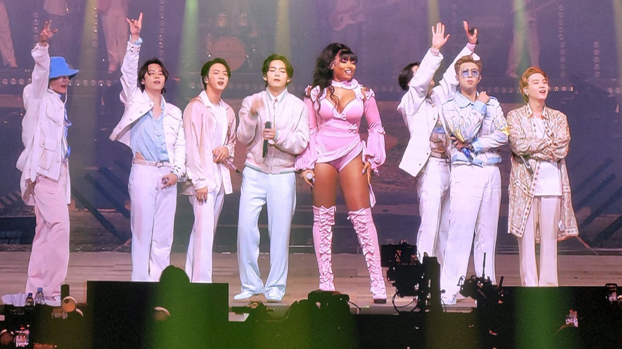 BTS and Megan Thee Stallion surprise the audience with their 'Butter