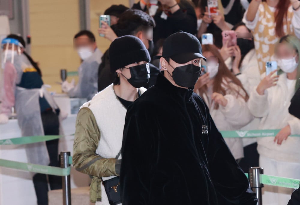 Джин, Чимин и Чонгук из BTS благополучно вернулись в Южную Корею
