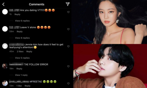 BLACKPINK, Jennie, BTS, V