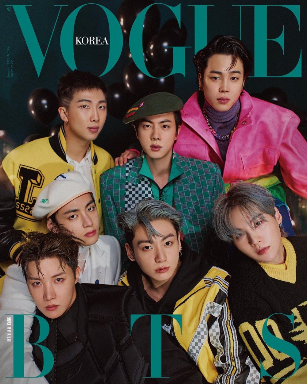 BTS simultaneously land on special January editions of 'Vogue' & 'GQ Korea'  wearing the 'Louis Vuitton' spring/summer 2022 collection