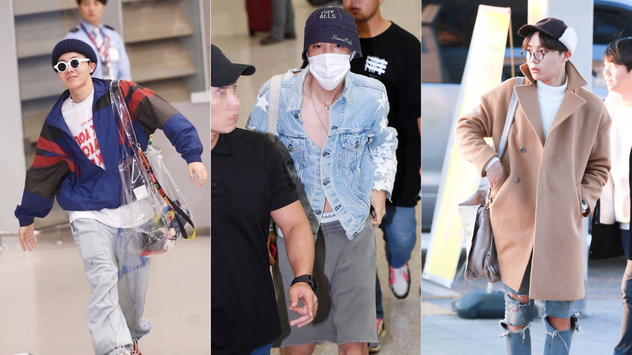 10+ Times BTS's J-Hope Proved He's The King Of Airport Fashion