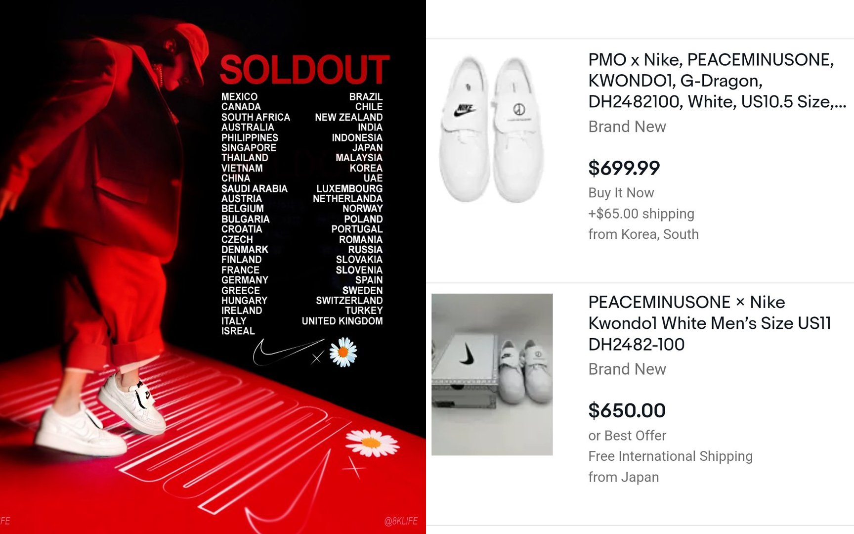 Federal Pasivo Hecho para recordar G-Dragon's﻿ Nike collab shoes KWONDO1 sold out everywhere and reselling for  high prices on eBay | allkpop