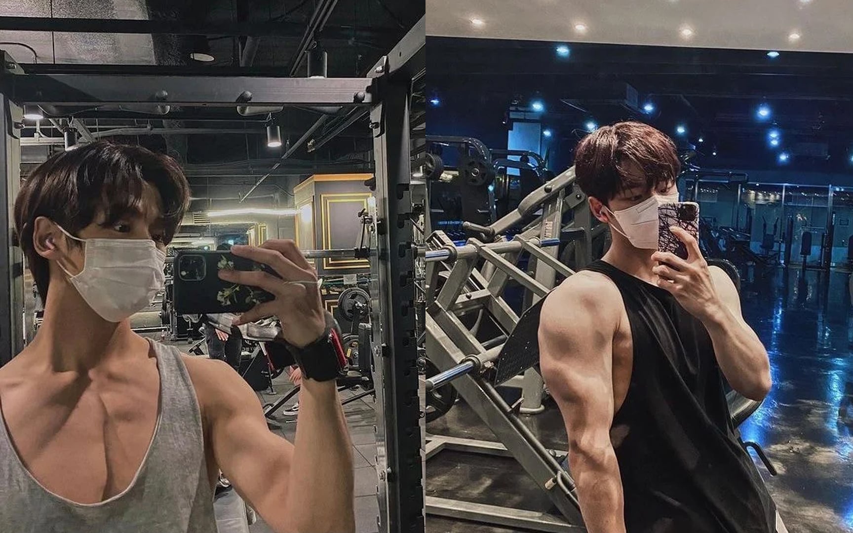 A male idol exercised so much his agency told him to stop bulking up