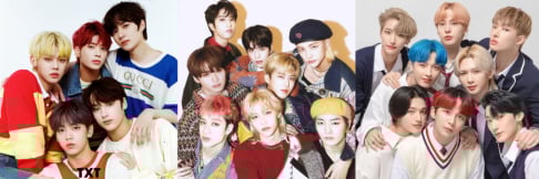 AB6IX, ATEEZ, CRAVITY, ENHYPEN, ONEUS, Stray Kids, TREASURE, TXT