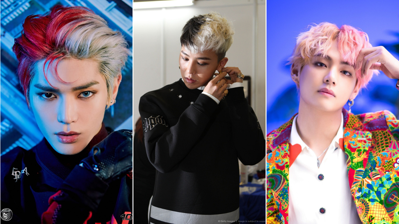 K-Pop Male Idols who Rocked the Half and Half Hair Color | allkpop K-Pop Male Idols who Rocked the Half and Half Hair Color | allkpop