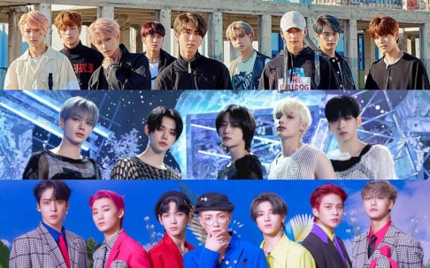 ASTRO, ATEEZ, BTS, ENHYPEN, NCT Dream, Seventeen, Stray Kids, TXT