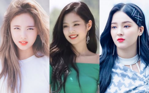 Nana, BLACKPINK, Jennie, Lisa, MAMAMOO, Solar, TWICE, Nayeon