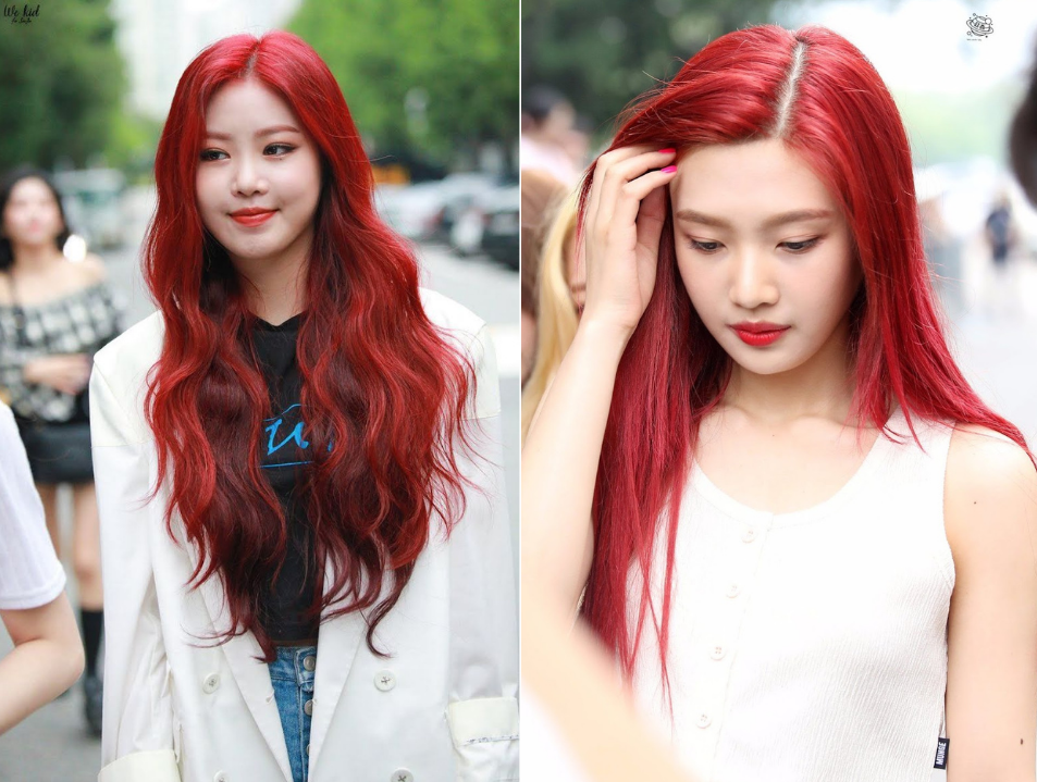 Whos The Female Idol With The Most Legendary Red Hair Knetz React   KpopStarz