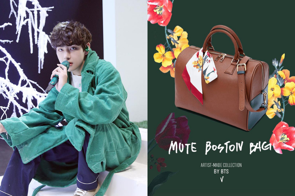 Mute Boston Bag' designed by BTS's V already sold out in Japan before going  on sale | allkpop