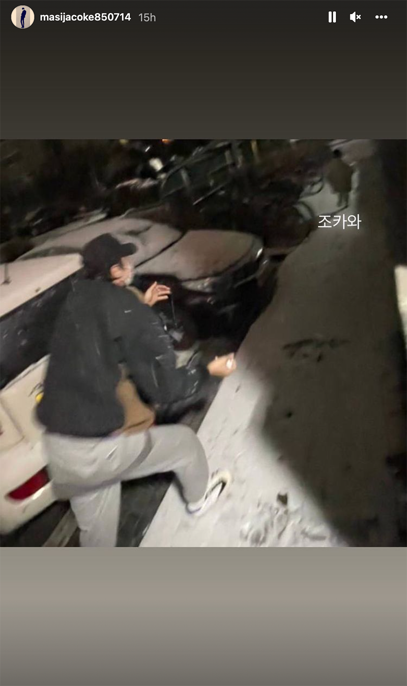 Ли Кван Су устроил погоню по снегу за своим племянником в стиле Running Man