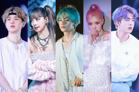 BLACKPINK, Rosé, Lisa, BTS, V, Jungkook, Jin, J-Hope, SUGA, Psy
