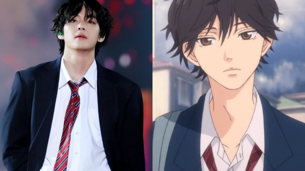 BTS V Dubbed as RealLife Anime Character After Fans Uploaded Comparison  Images  KpopStarz