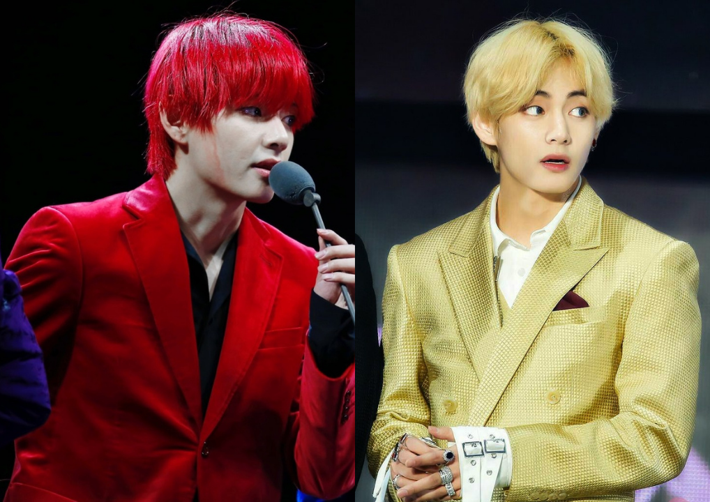 보니타 on Twitter  Taehyung red hair Hair gif Kim taehyung