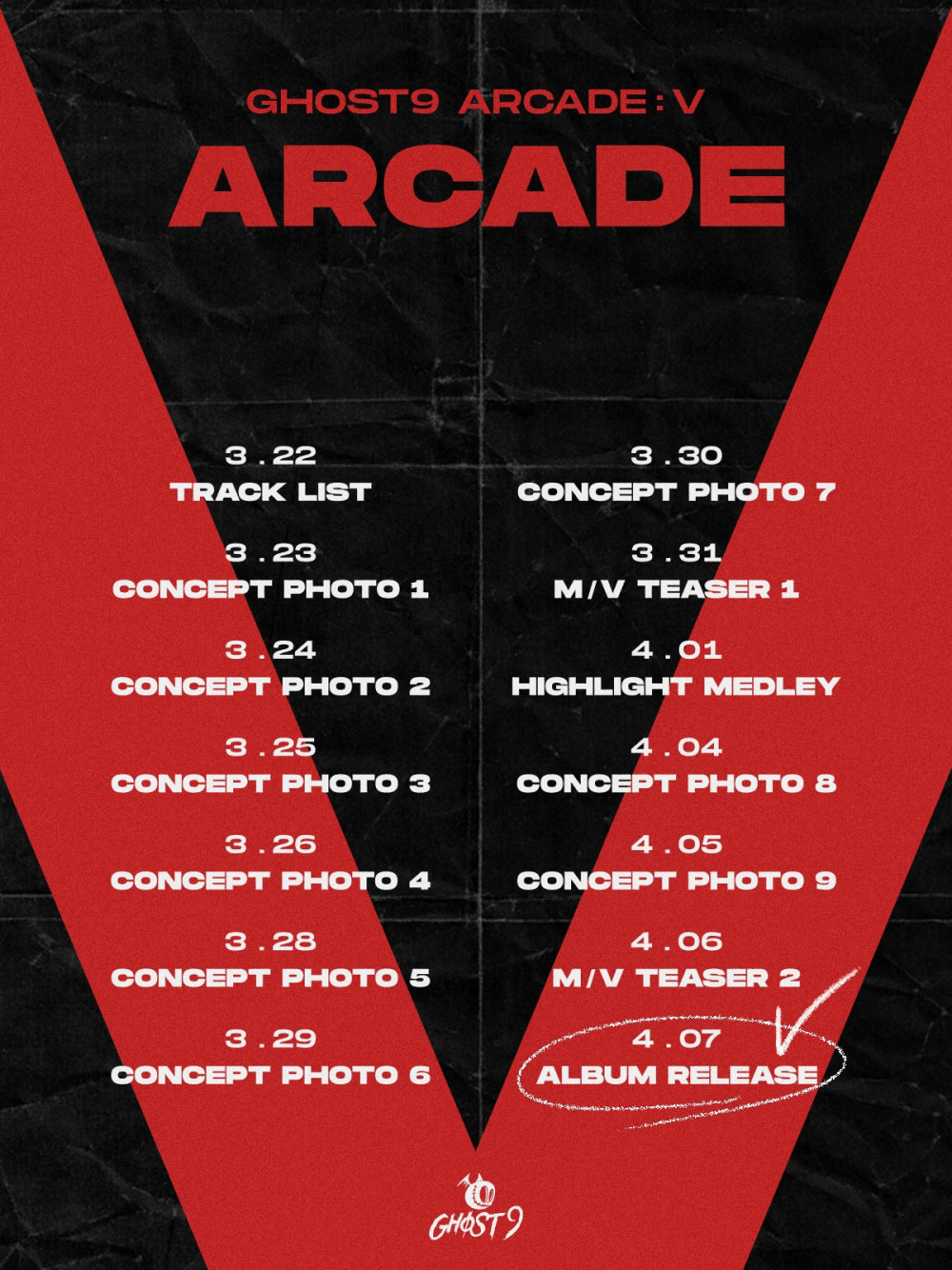 [Камбэк] Ghost9 альбом «Arcade: V»: музыкальный клип