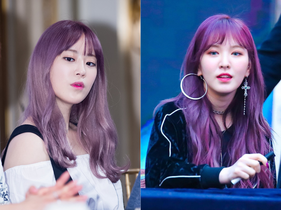 Female Idols Who Look Splendid in Purple Hair | allkpop
