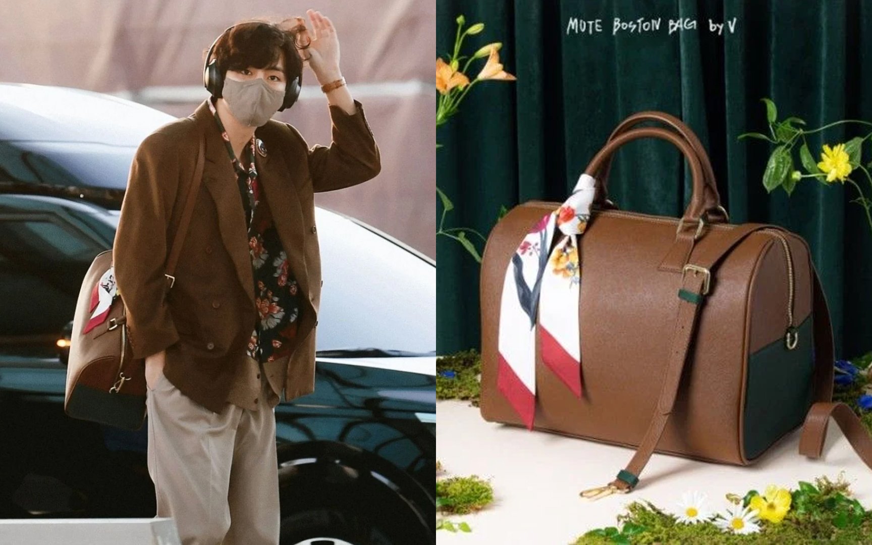 10 Photos of V BTS' Airport Fashion Returning from Japan, Attract Attention  with a Bag as