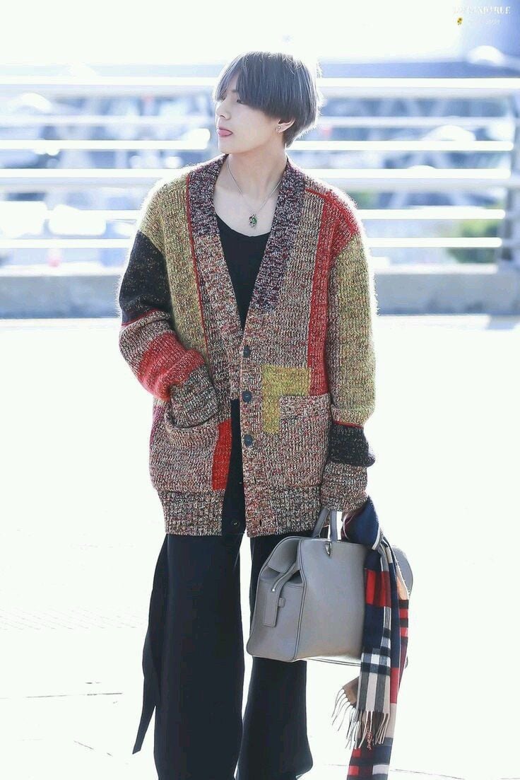 BTS V Airport Fashion In Luxury Brands - The Hills Times