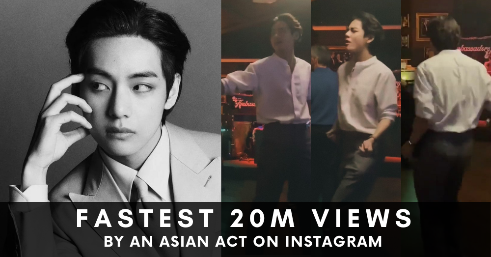 Видео Ви из BTS с его танцем в джаз-баре Лас-Вегаса — самый быстрый пост азиата, который преодолел отметку в 20 миллионов просмотров в Instagram