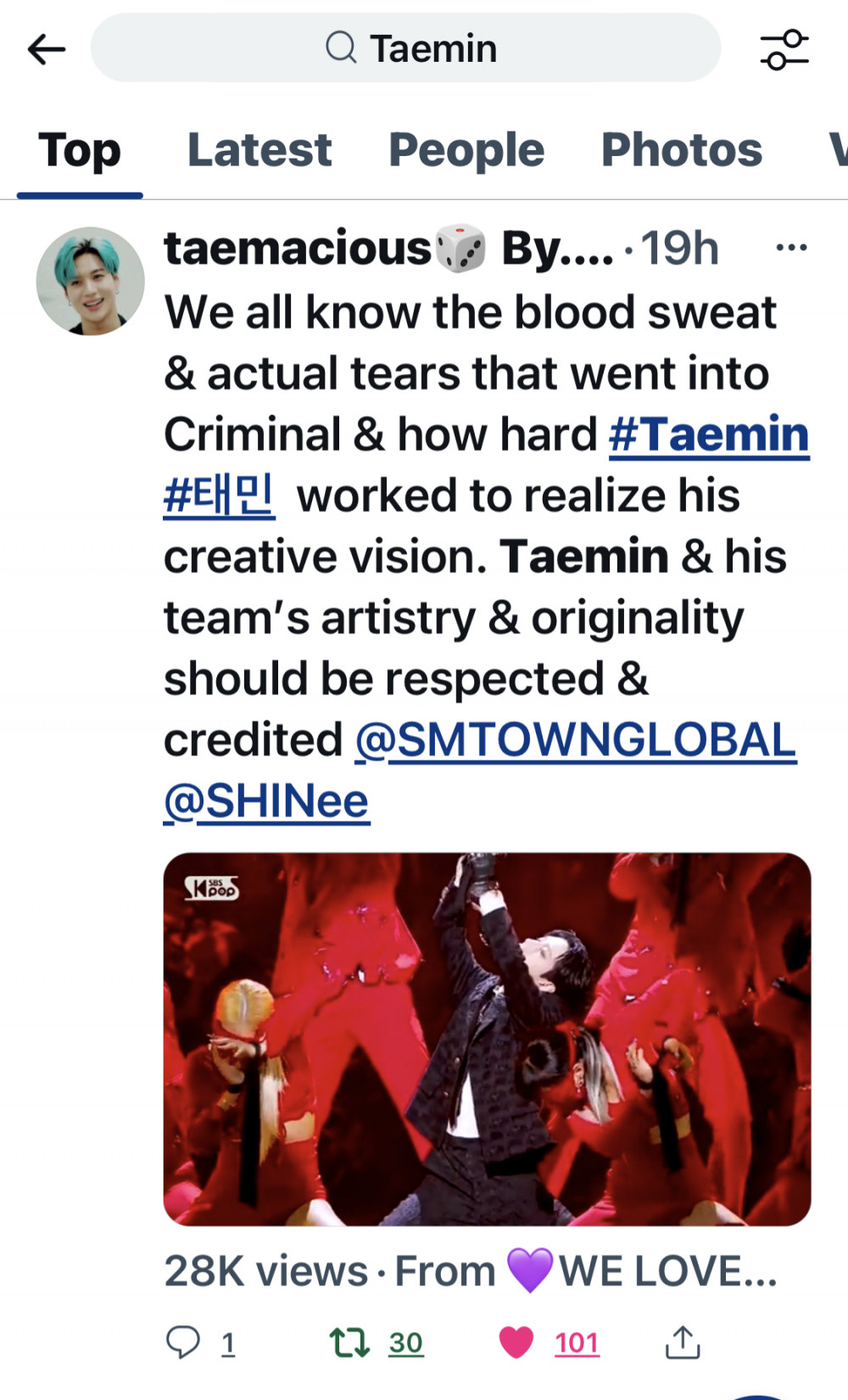 Артистизм Тэмина из SHINee не был отмечен Рано из E'LAST, что вызвало возмущение фанатов в Twitter