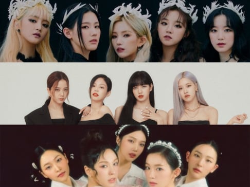 Apink, aespa, April, Billlie, BLACKPINK, BB GIRLS (Brave Girls), Cignature, Cosmic Girls, Dreamcatcher, EXID, fromis_9, f(x), (G)I-DLE, Girl