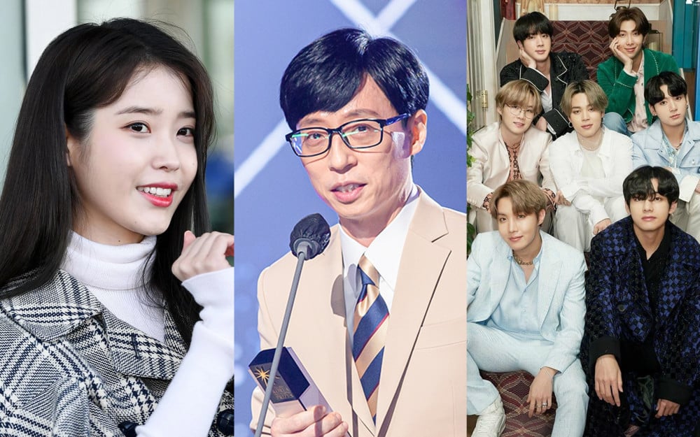 Кто те знаменитости, которых знает более 70% широкой публики в Южной Корее?
