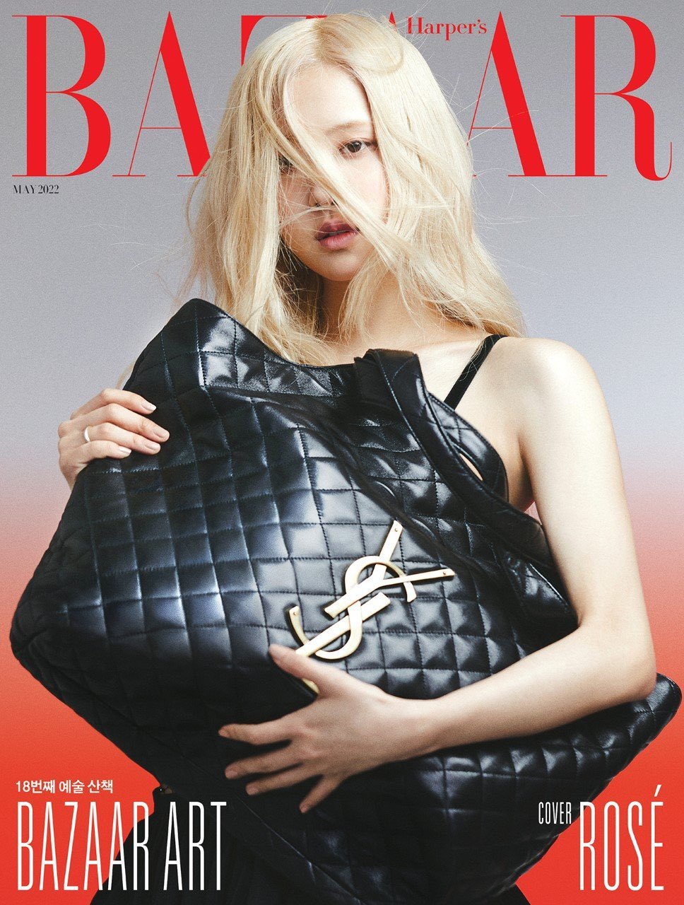 BLACKPINK ROSÉ for HARPER'S BAZAAR Singapore x YSL April Digital Issue 2022