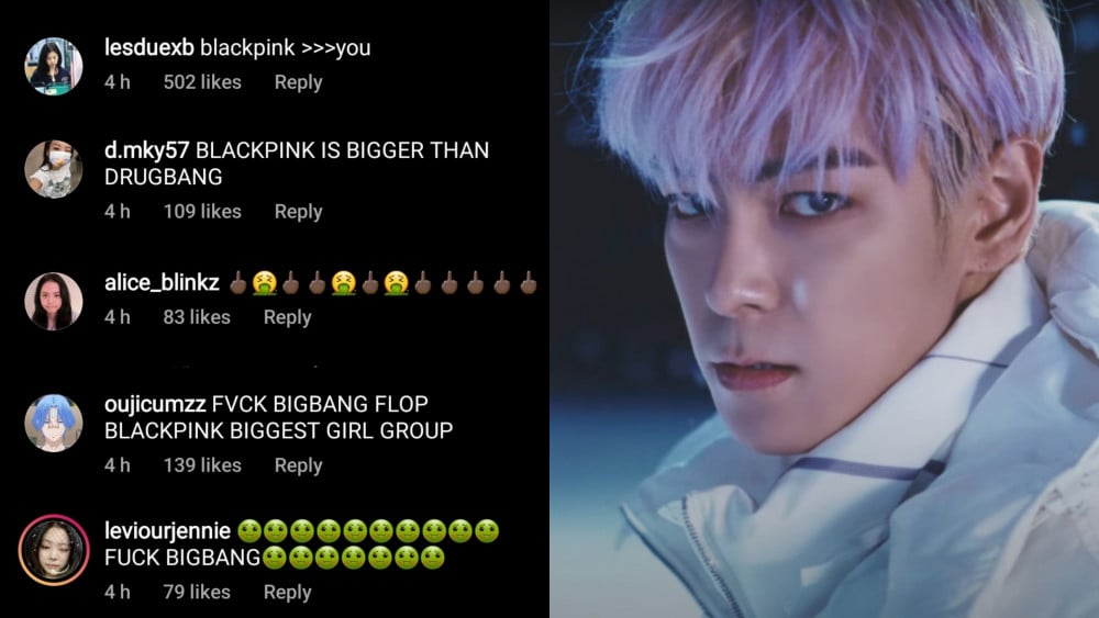 T.O.P из BIGBANG поддержал 2NE1, но вызвал недовольство фанатов BLACKPINK