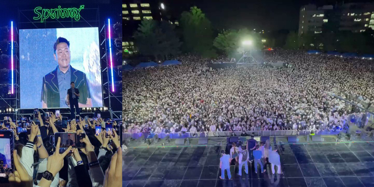 Psy shares a glimpse of the unbelievably crazy crowd energy at one of