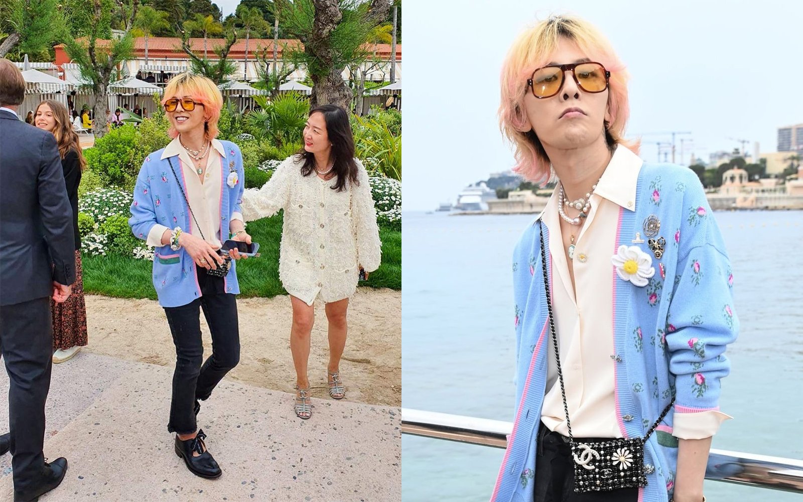 Yuna arrives at the Chanel Cruise 2022/2023 Fashion Show on