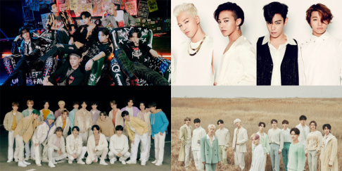 Big Bang, BTS, NCT, Seventeen