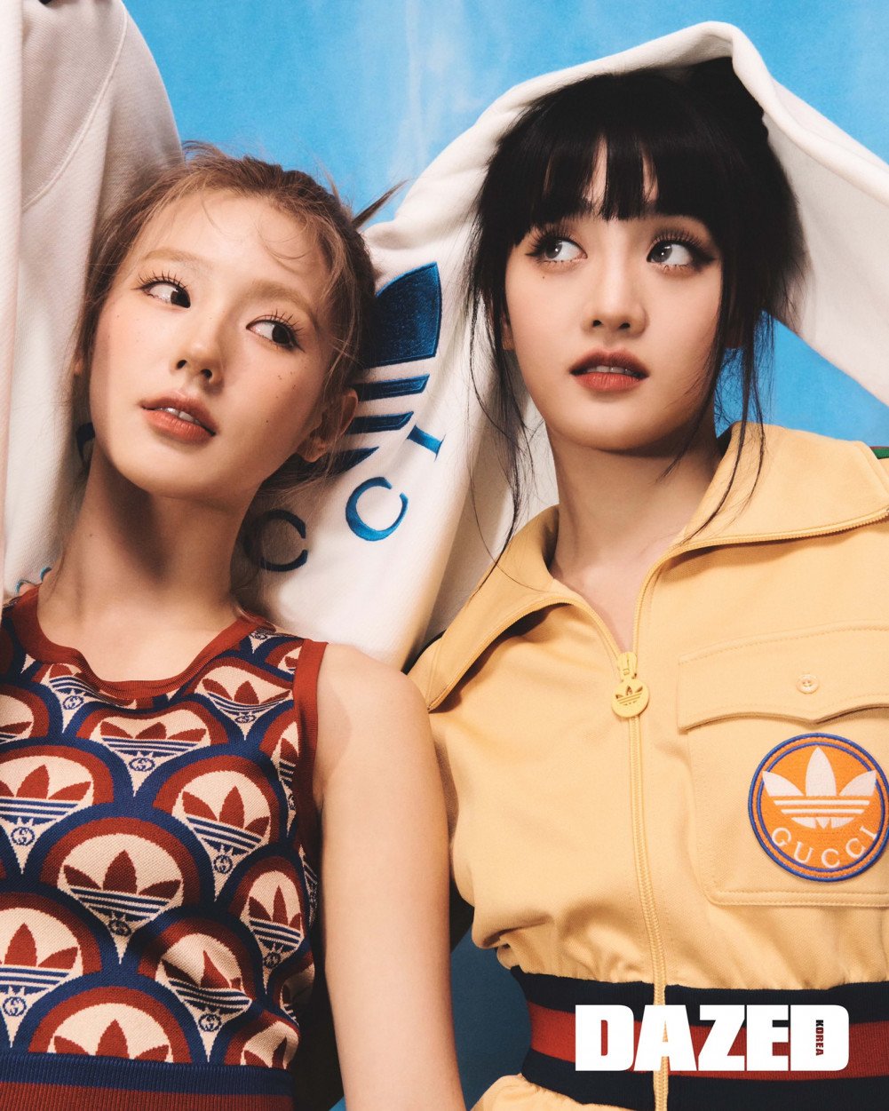 Минни, Миён и Соён из (G)I-DLE на обложке "Dazed Korea"